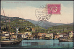 1910 10k  nden pullu ve zmit damgal zmit Genel Grnm kartpostal Ed Thausis Zade Mehmed Nazif | Çankaya Müzayede | Osmanl  