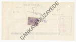 1927 T  Bankas kasa fii eski yaz fiskal pullu | Çankaya Müzayede | Finans Tarihi  Fiskal  