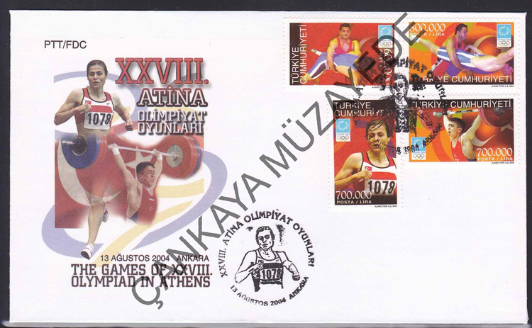 2004 Atina Olimpiyat Oyunlar ISF 379093 FDC Kat 150 | Çankaya Müzayede | Cumhuriyet