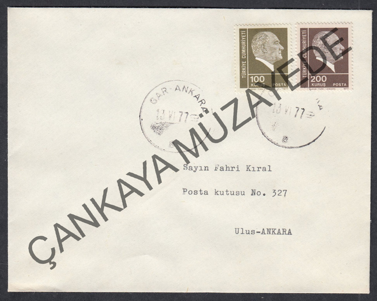 1977 Atatrk Portreli Srekli Posta Pullar ISF 281011 Kat 225 | Çankaya Müzayede | Cumhuriyet