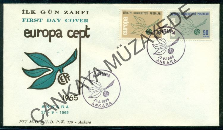 1965 Avrupa Cept FDC ISF 235354 Kat 45 | Çankaya Müzayede | Cumhuriyet