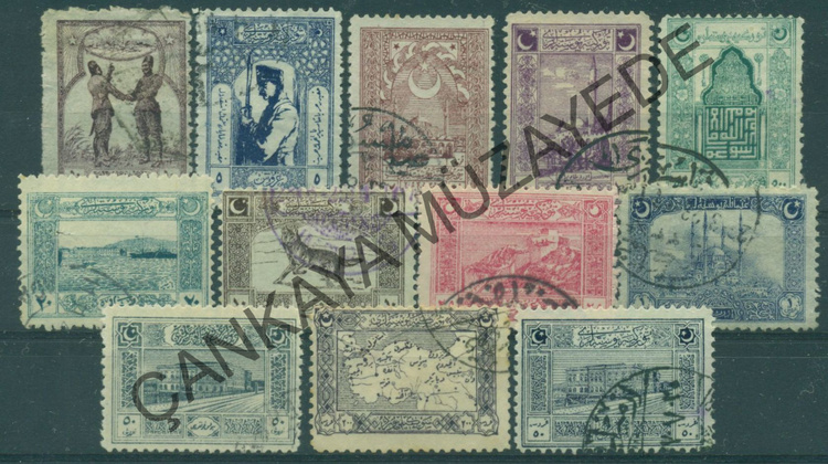 1922 Cenova basks posta pullar tam seri damgal SF 107990 Kat 1250 | Çankaya Müzayede | 19211930
