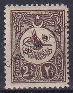 1901 Sultan Reat Tural ve Ayyldzl Pullar 2k damgasz arniyersiz MNH SF 281 Kat 675  | Çankaya Müzayede | Osmanl  