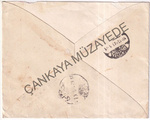 1925 5k pullu Bursa 2 damgal Osmaniye Oteli  Bursa antetli stanbula gnderilmi zarf arka kapak eksik | Çankaya Müzayede | Cumhuriyet  Otel  