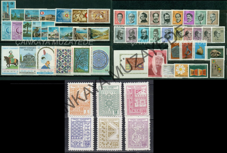1966 yl pullar komple arniyersiz Kat 600 | Çankaya Müzayede | Yl Seti 19611970