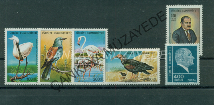 1976 yl pullar komple arniyersiz Kat 25250 | Çankaya Müzayede | Yl Seti 19711980