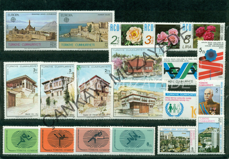 1978 yl pullar komple arniyersiz Kat 450 | Çankaya Müzayede | Yl Seti 19711980