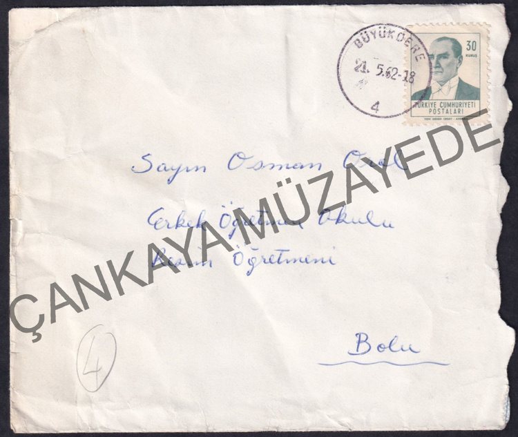 Ressam Nedim Gnsre ait 195572 tarihleri arasnda 10 adet mektup | Çankaya Müzayede | mzal Mektuplar